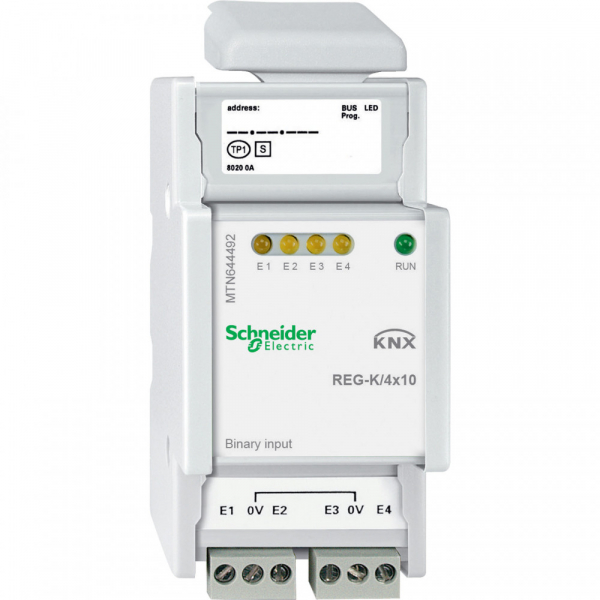 Schneider Electric Merten KNX Бинарный вход 4-канальный сканирующий DIN-рейка