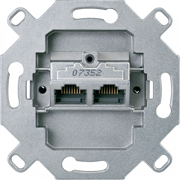 Schneider Electric Merten Механизм розетки компьютерной 2-ая наклонной RJ45 кат.6