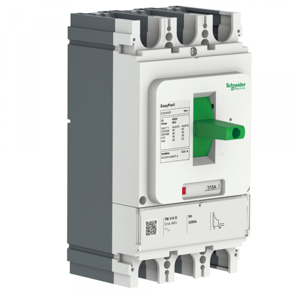Schneider Electric Автоматический выключатель EASYPACT EZS400N TM400D 3П3Т 50kA нерегулируемый