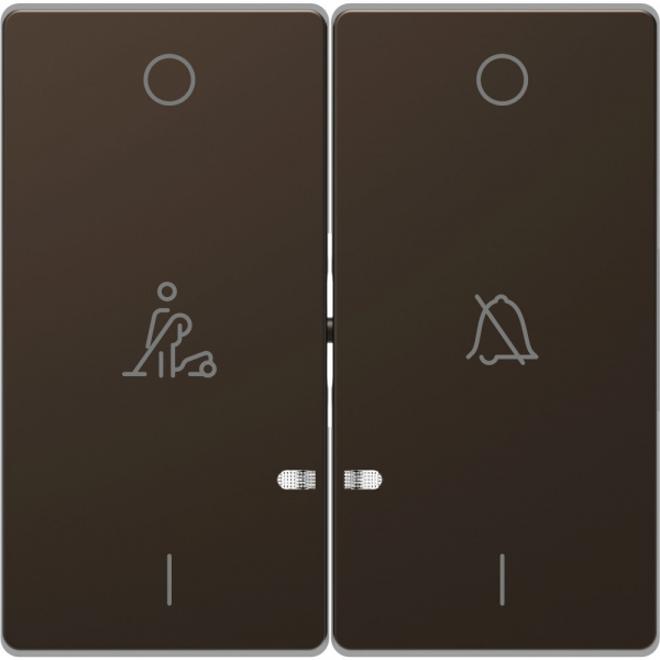 Schneider Electric Merten D-Life Мокко Клавиша 2-ая, линзой LED, символ: «звонок»/горничная