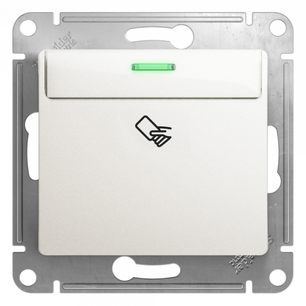 Systeme Electric Glossa Перламутр Выключатель карточный, сх.6
