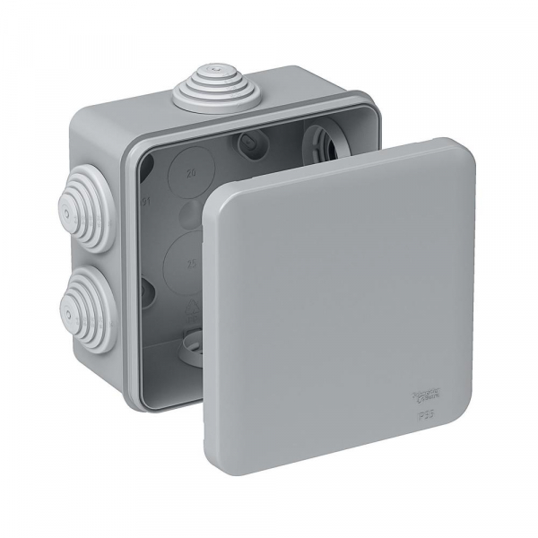 Systeme Electric Коробка распределительная открытой установки 100X100X50, , 6 сальников IP55