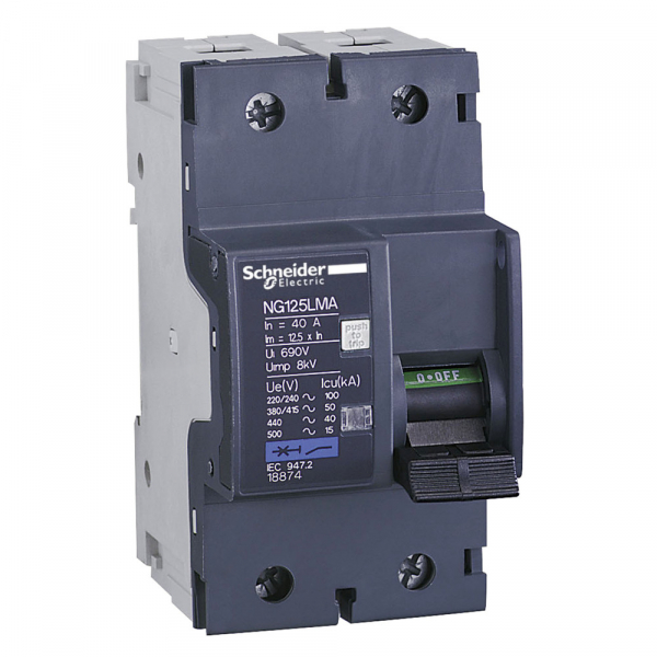 Schneider Electric Acti 9 NG125L Автоматический выключатель 2P 40А MA
