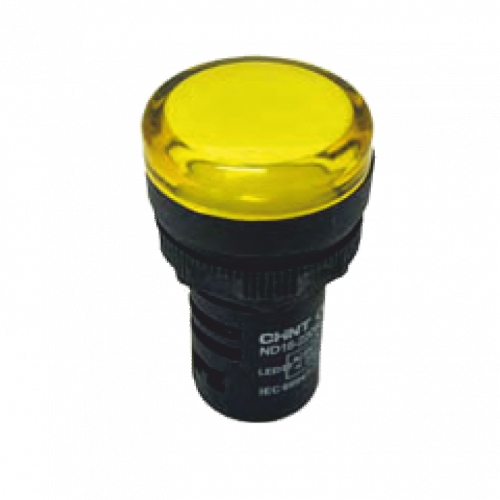 CHINT Индикатор ND16-22DS/2 желтый АС/DC24В (R)
