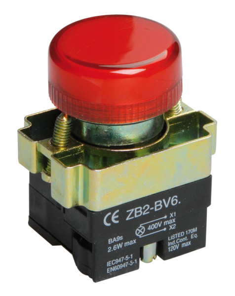 IEK LAY5 Индикатор LAY5-BU64 красного цвета d22мм