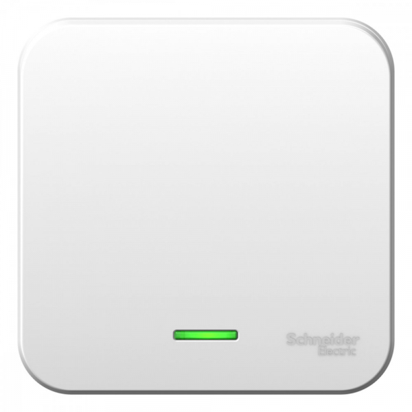 Systeme Electric Blanca наруж Бел Выключатель 1-клавишный с подсветкой, 10А, 250B