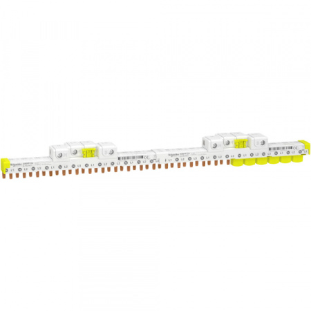 Schneider Electric Шинка греб. 3(P+N) (NL1NL2NL3…(шаг 9мм)) для iDPN iCV40 iDIFK 63А 24 мод с ввод.