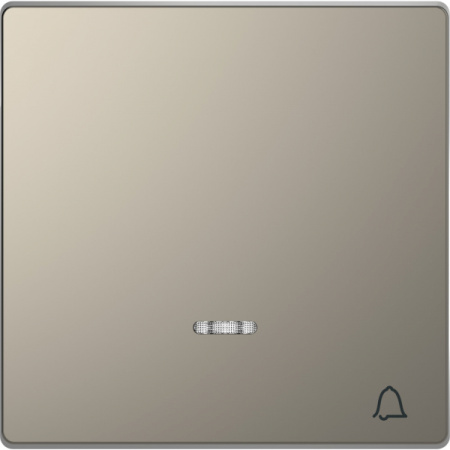 Schneider Electric Merten D-Life Никель Клавиша с линзой для LED модуля, символ «звонок»