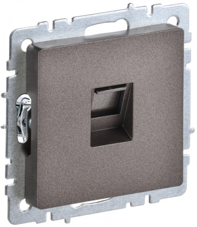IEK BRITE BASE Темн.бронза Розетка комп. RJ45 кат.6 РК11-БрТБ