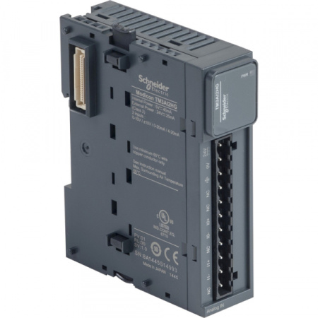 Schneider Electric Аналоговый модуль расширения ТМ3 2 аналоговых входа, пруж.клеммы