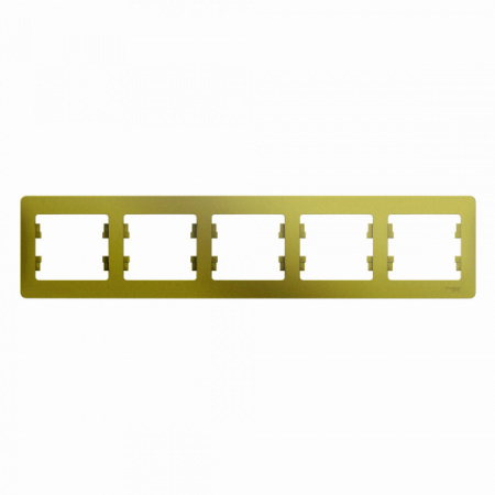 Systeme Electric Glossa Фисташковый Рамка 5-ая, горизонтальная