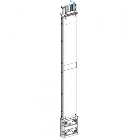 Schneider Electric CANALIS KSA СЕКЦИЯ ПРЯМАЯ ВЕРТИК. ИЗМЕН. ДЛИНЫ 250A С ОГН. БАР. A=800 ДО 1900