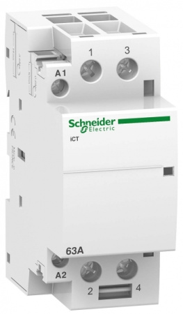 Schneider Electric Acti 9 iCT63A Контактор модульный 63А 250В напряжение управления 24В 2НО 8000Вт