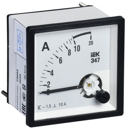 IEK Амперметр Э47 10А кл. точн. 1,5 96х96мм