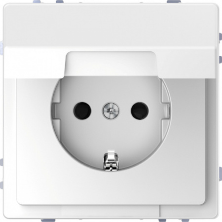 Schneider Electric Merten D-Life Белый Лотос Розетка 16А с/з и крышкой IP20