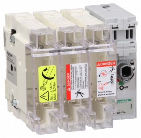 Schneider Electric Корпус выключателя-разъединителя-предохранителя 3P 22X58 125A (GS2K3)