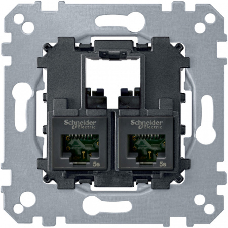 Schneider Electric Merten Механизм Коннектор 2xRJ45 Cat5E UTP