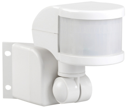 IEK Датчик движения ДД 018В белый, макс. нагрузка 1100Вт, угол обзора 270град., дальность 12м, IP44