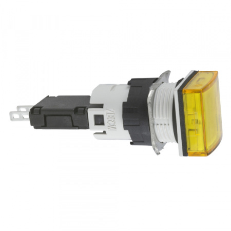 Schneider Electric XB6 Лампа сигнальная с подсветкой 16mm 12-24V желтая квадратная