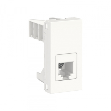 Schneider Electric Unica Modular Бел Розетка телефонная, RJ12, одиночная 1 модуль