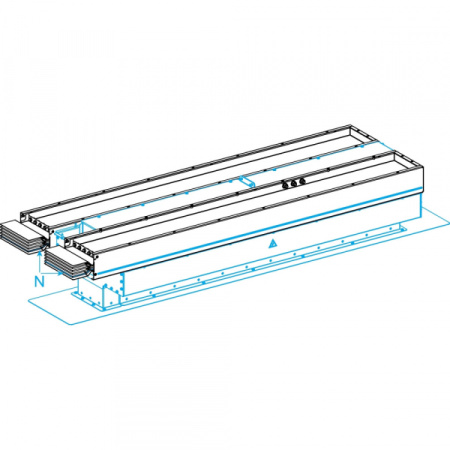 Schneider Electric CANALIS KTC СЕКЦИЯ ПОДКЛЮЧЕНИЯ К СУХОМУ ТРАНСФОРМАТОРУ EL N2 4X6300