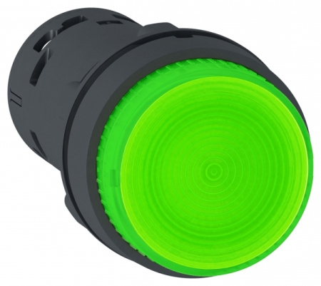 Schneider Electric XB7 Кнопка 22мм 230В зеленая с подсветкой