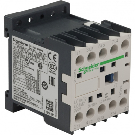 Schneider Electric Contactors K Telemecanique Контактор 4P (4 НО), AC1 25 A, 220V 50/60 Гц, зажим под винт, бесшумный
