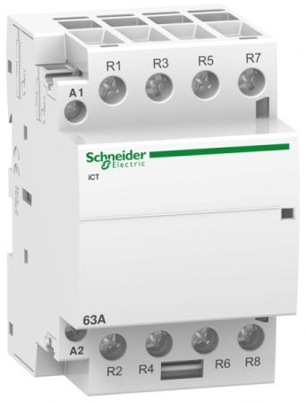 Schneider Electric Acti 9 iCT63A Контактор модульный 4НЗ 220/240В АС