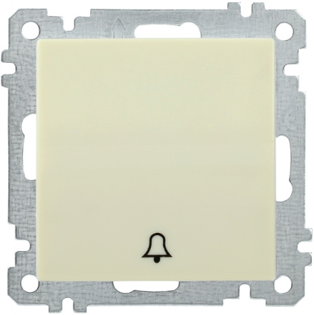 IEK ВС10-1-4-Б Выключатель  одноклавишный  кнопочный звонок 10А BOLERO кремовый