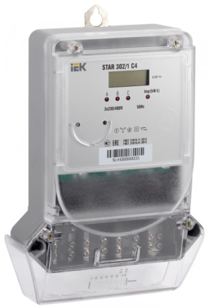 IEK Счетчик эл. энергии трехфазный STAR 302/1 С4-5(60)Э