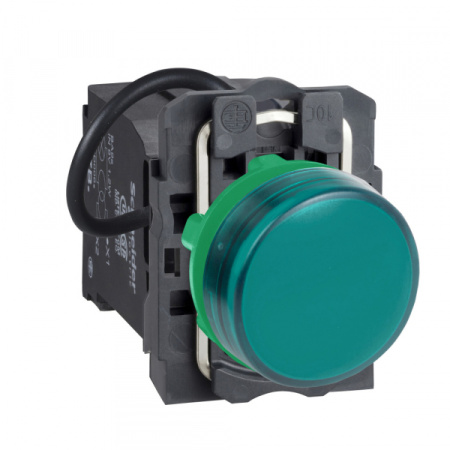 Schneider Electric Зеленая Лампа сигнальная , встроеный LED, 400 VAC, монолитная