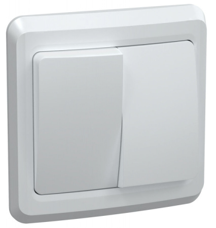 IEK VEGA ВС10-2-0-ВБ Выключатель 2 кл 10А ВЕГА (белый)