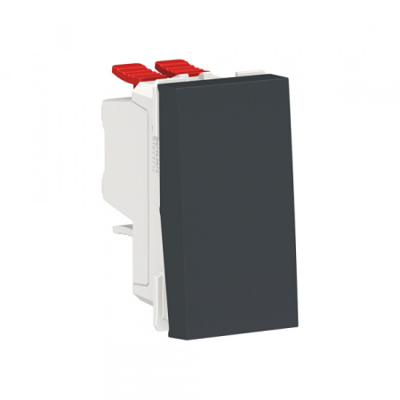 Schneider Electric Unica Modular Антрацит Переключатель 1-клавишный, перекрестный, сх. 7, 10 AX, 250В