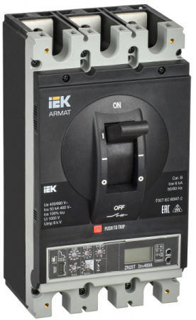 IEK ARMAT Автоматический выключатель в литом корпусе 3P H 50кА 400А эл. пр.