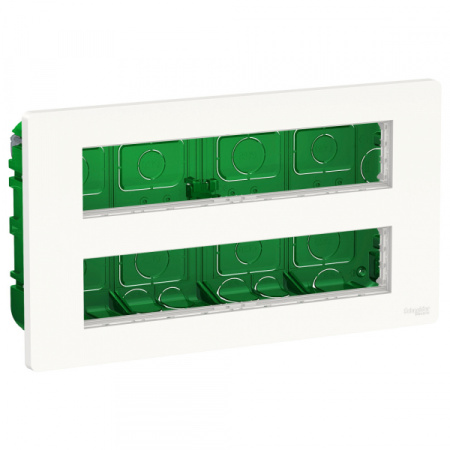 Schneider Electric Unica System+ Блок скрытой установки 2х5 антибактериальный