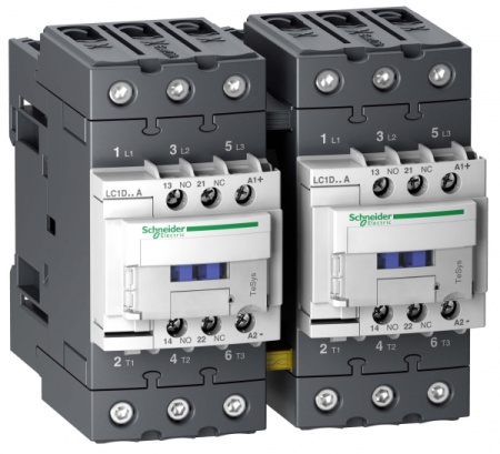 Schneider Electric Contactors D Контактор реверсивный 3Р Everlink AC3 440В 65A катушка управления 24В DC