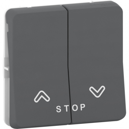 Schneider Electric Mureva Styl Антрацит Кнопка для управления жалюзи, IP55