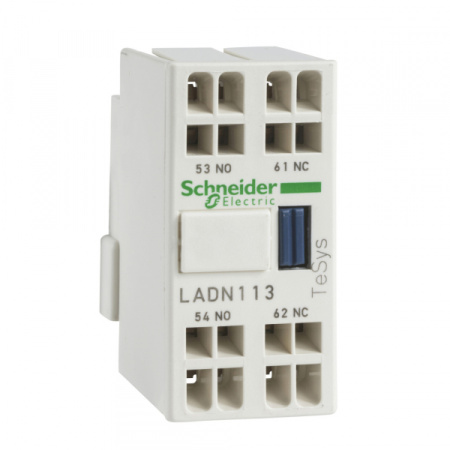 Schneider Electric Contactors D Дополнительный контактный блок 2НО фронтальный монтаж, пружинный зажим