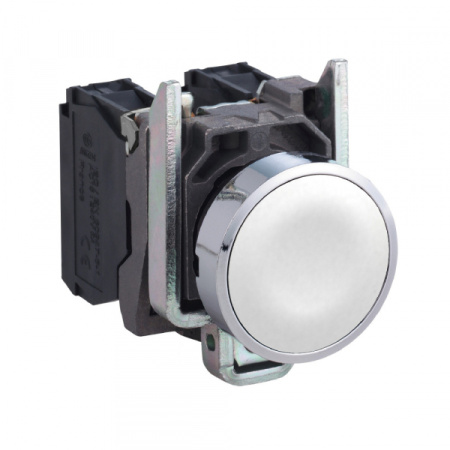 Schneider Electric XB4 Кнопка белая 1Н/О пружинный возврат