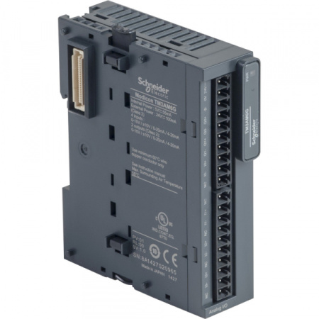 Schneider Electric Аналоговый модуль расширения ТМ3 4 аналоговых выхода + 2 аналоговых входа, пруж.клеммы
