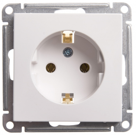 Systeme Electric Wessen 59 Бел Розетка с/з без шторок, 16А