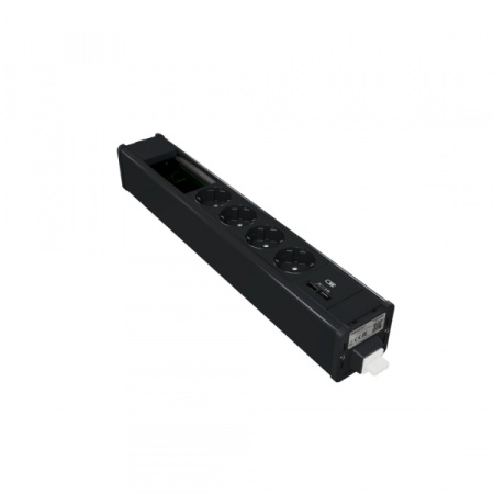 Schneider Electric Unica System+ Блок 4хРозетка (2К+З) + 2xUSB A/C + место (45х90) под VDI АНТРАЦИТ