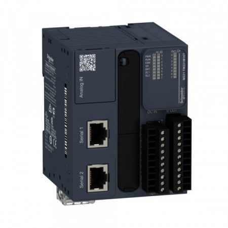 Schneider Electric M238 Блок базовый модульный М221-24IO транзисторный источник (TM221M16T)