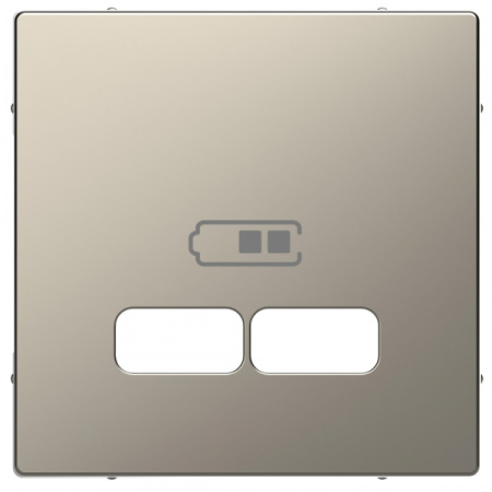 Schneider Electric Merten D-Life Никель Центральная накладка для USB механизма 2,1А