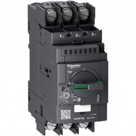 Schneider Electric Автоматический выключатель с комбинированным расцепителем 62-73А кольцевой наконечник
