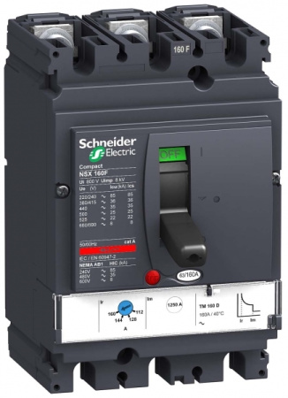 Schneider Electric Compact NSX 160F Автоматический выключатель TM80D 3P 3T