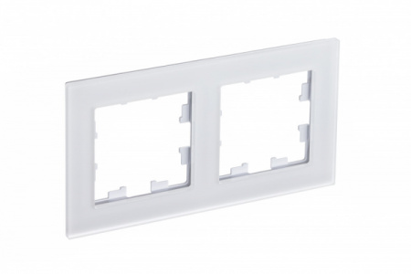 Systeme Electric AtlasDesign Nature Матовое стекло белый Рамка 2-ая