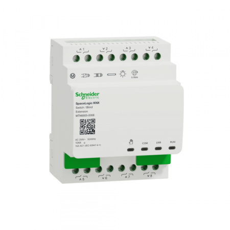 Schneider Electric Исполнительное уст-во KNX для выкл-лей и жалюзи - 8 каналов 16А, дополн. модуль