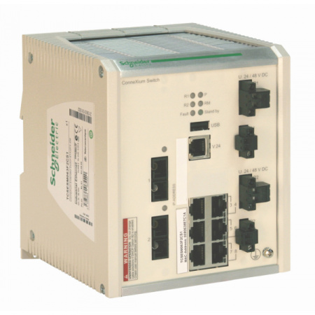 Schneider Electric Коммутатор Connexium (Managed) 6TX/2FX-SM, усовершенствованный