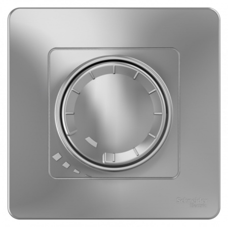 Systeme Electric Blanca внутр Алюминий Светорегулятор (диммер) поворотно-нажимной 400Вт